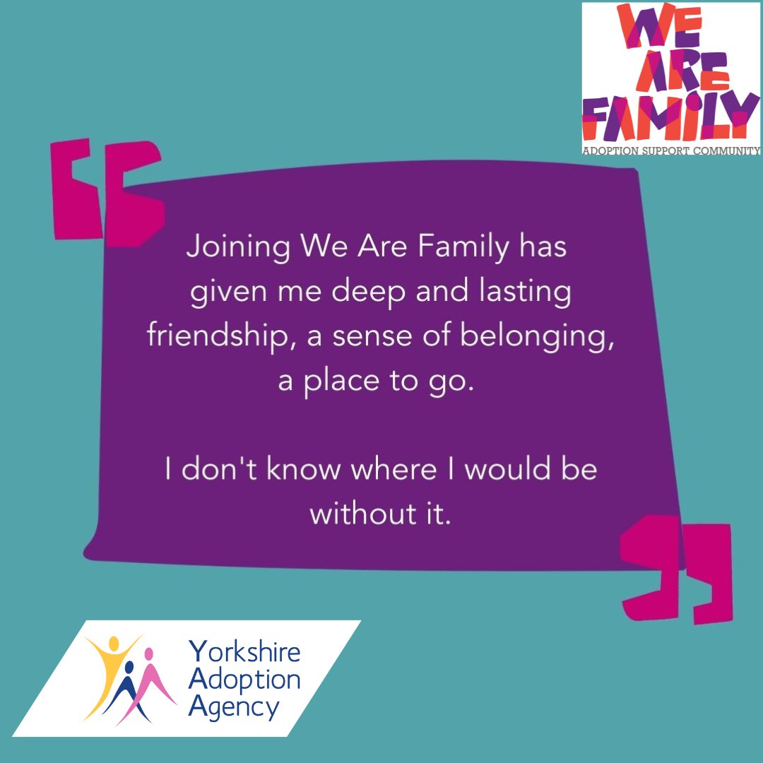 Y_Adopt's tweet image. Having people with lived experience to speak to can be just what is needed to feel heard, understood &amp;amp; give reassurance to make positive change. While we help with a lot, teaming up with the experienced adopters &amp;amp; their day to day parenting skills are the braces to our belts!