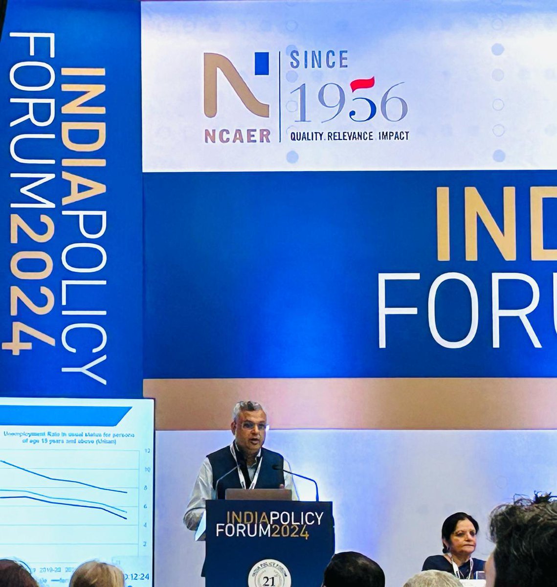 GoIStats's tweet image. Social safety in India that is Empowering, Future Ready and Leaves no one behind – Presentation by Dr. @_saurabhgarg, Secretary, #MoSPI - at the India Policy Forum 2024, co-hosted by the #NCAER, @NITIAayog and @WorldBank
@PibMospi @PIB_India @NCAER @Rao_InderjitS