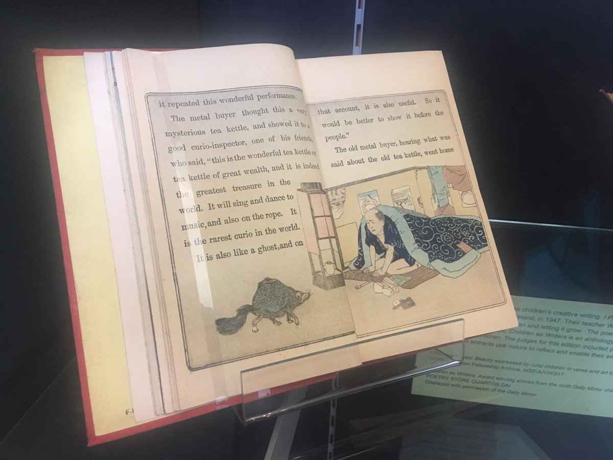 Lisa_Randisi's tweet photo. Brilliant lunchtime tour of the 'I Planted a Seed' exhibition at @UCLLibraries by @annafineman, featuring material from @UCLSpecColl, @IOE_London and the @FolkloreSociety archive. My childhood poetry skills have been put to shame - feeling very inspired! https://t.co/ZtQlDTh0Kh https://t.co/oid0E4Xi4o