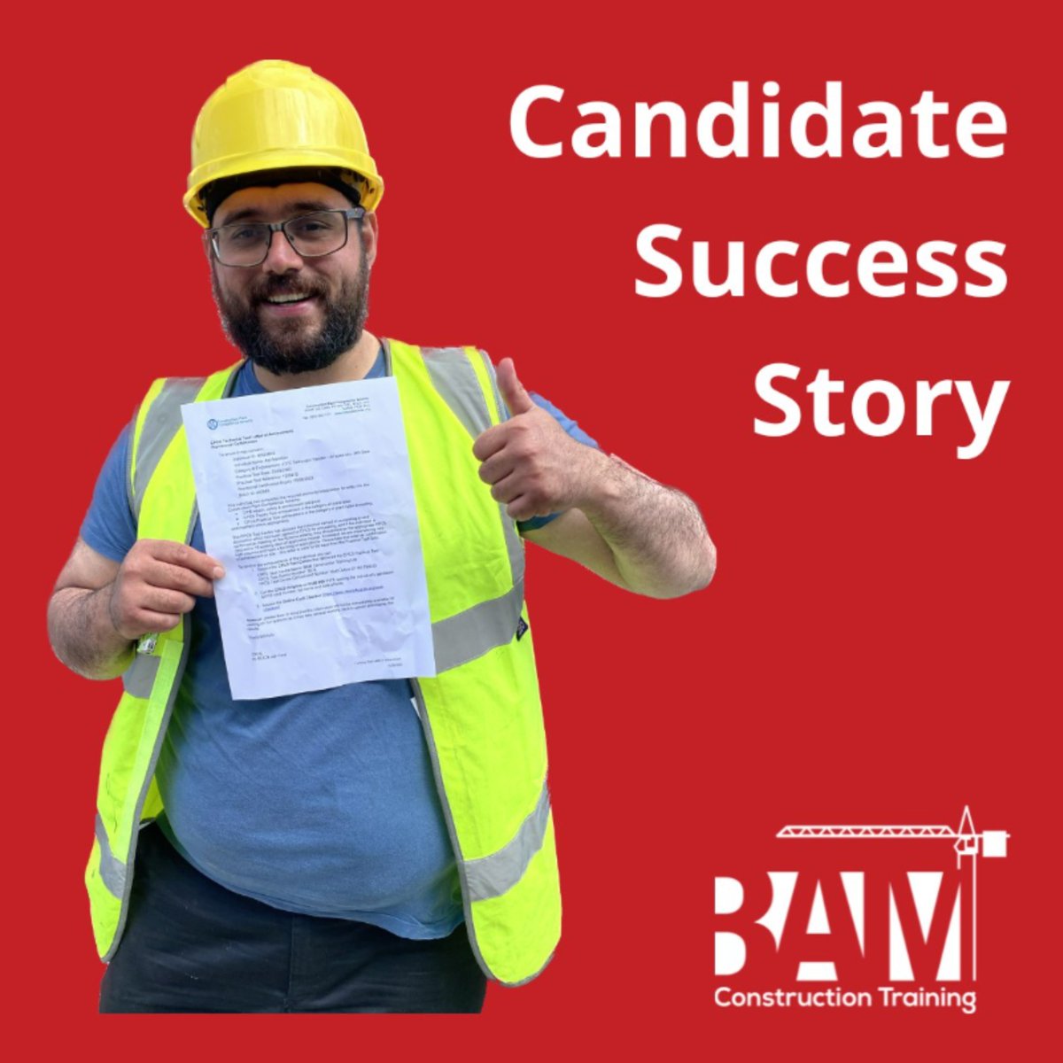 TrainingBAM's tweet image. Yesterday we welcomed back Aqil, who completed his CPCS A17 course with us back in May 2023.👋

1 year later, Aqil is back and has passed his CPCS A94 Suspended Loads training course!

Congratulations Aquil... same time next year? 👀