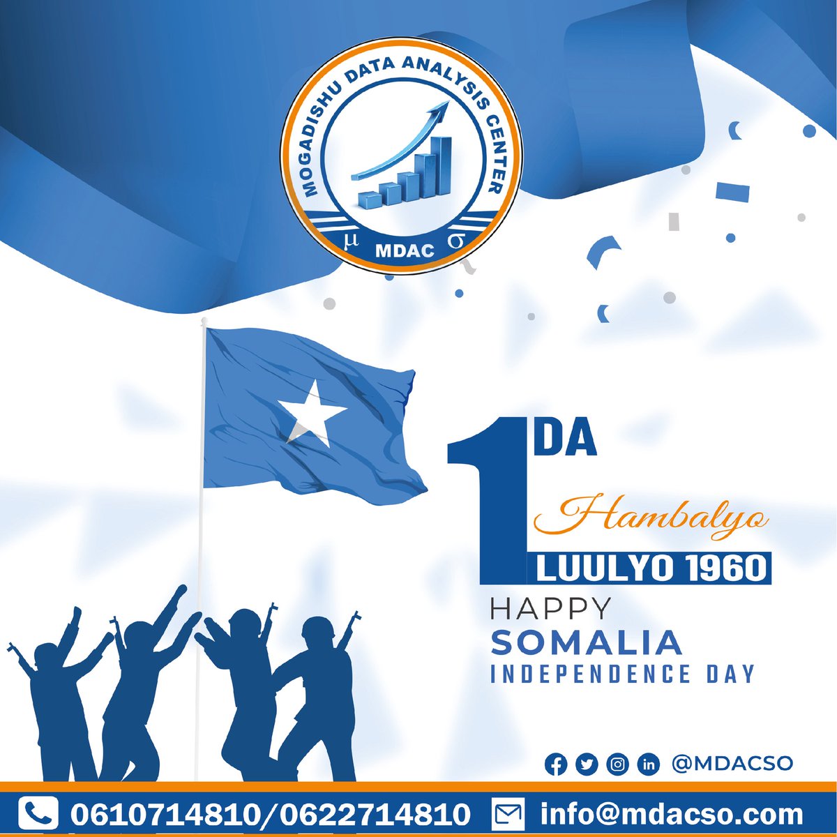 mdacso's tweet photo. Hambalyo dhamaan umadda Somaliyeed munaasabada isbuuca xuriyada 

#MdacSomalia
#DataAnalysis2024
#IsbuucaXoriyada2024 https://t.co/N2qxJCKKoQ