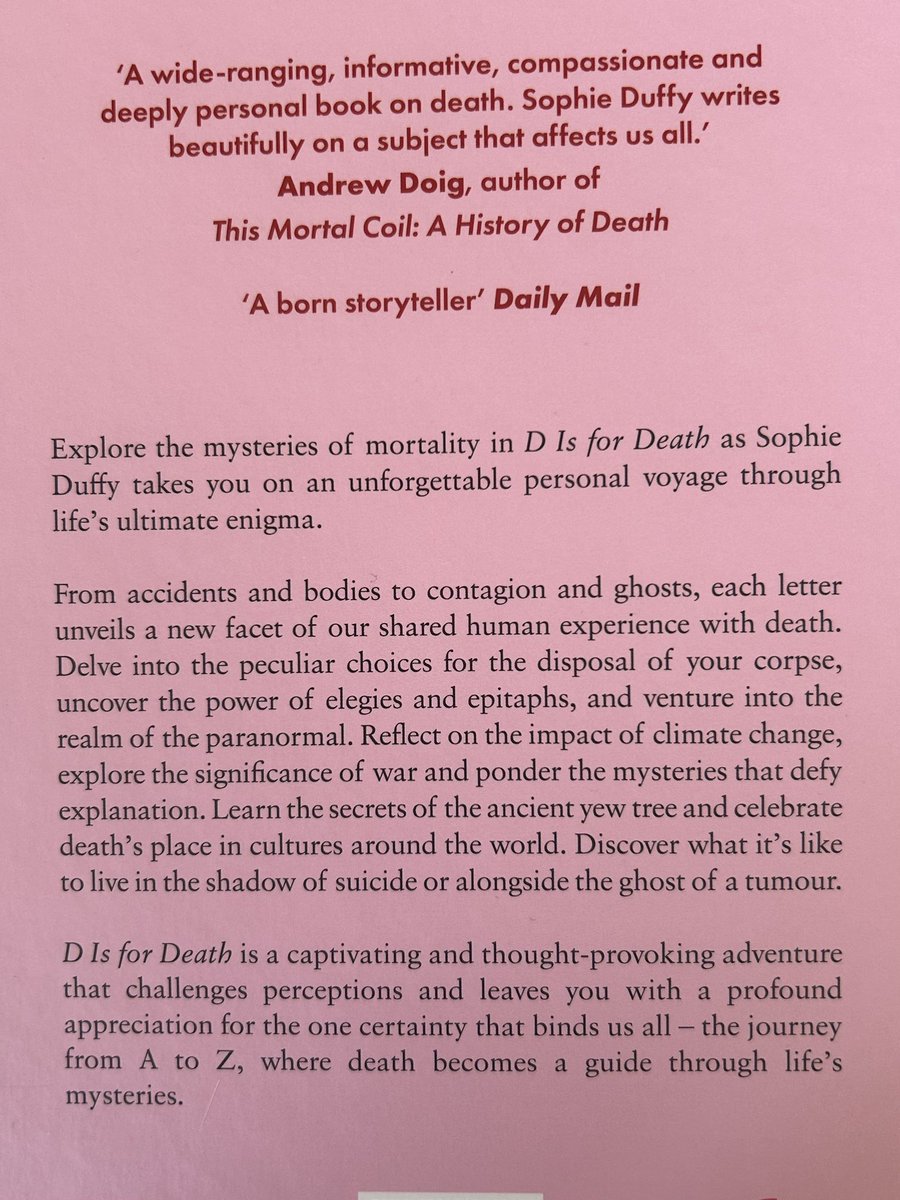 Ann James π (@annjamesnhs) on Twitter photo Fortunate to get an early copy of the terrific βD is for death β <a href="/sophiestenduffy/">Sophie Duffy</a> . This is simply excellent, informative, moving , compassionate and personal. Itβs out soon .Please retweet ,itβs important we talk about death <a href="/doctor_oxford/">Dr Rachel Clarke</a> <a href="/jobe40/">Jo Beer π</a> Fortunate to get an early copy of the terrific βD is for death β <a href="/sophiestenduffy/">Sophie Duffy</a> . This is simply excellent, informative, moving , compassionate and personal. Itβs out soon .Please retweet ,itβs important we talk about death <a href="/doctor_oxford/">Dr Rachel Clarke</a> <a href="/jobe40/">Jo Beer π</a>