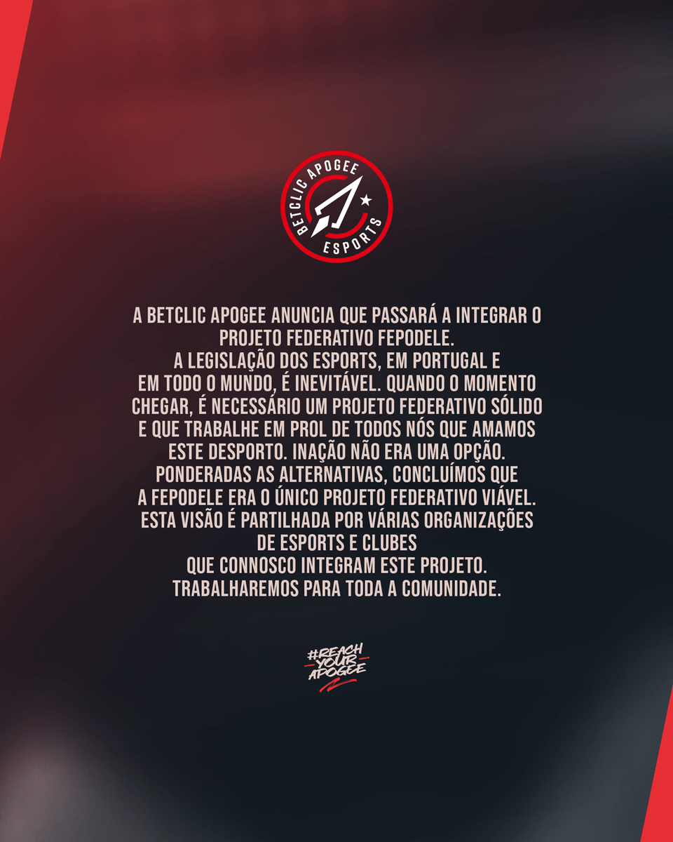 Betclic Apogee Esports tweet media