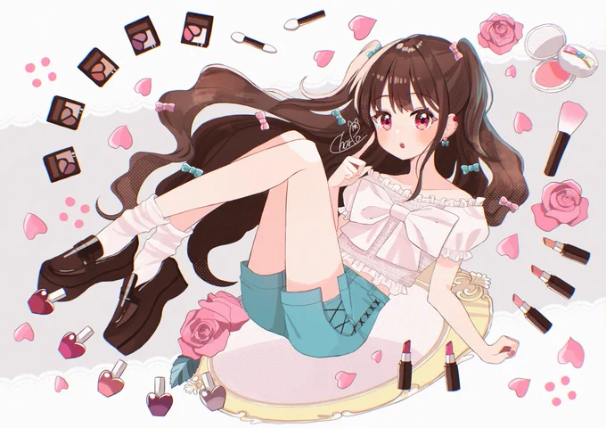 #最近伸び悩んでるのでRTしてやってくれませんか 女の子向けのかわいい極振りイラスト描いてます!拡散してもらえると嬉しい…!! 