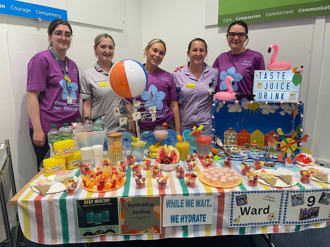 EastCheshireNHS's tweet photo. Staff gathered to share and celebrate some of the great quality improvement initiatives taking place across wards last week.

👏 A range of fantastic ideas were displayed on work to promote nutrition and hydration, mobility and the management of pressure ulcers. https://t.co/s0xN118CiX