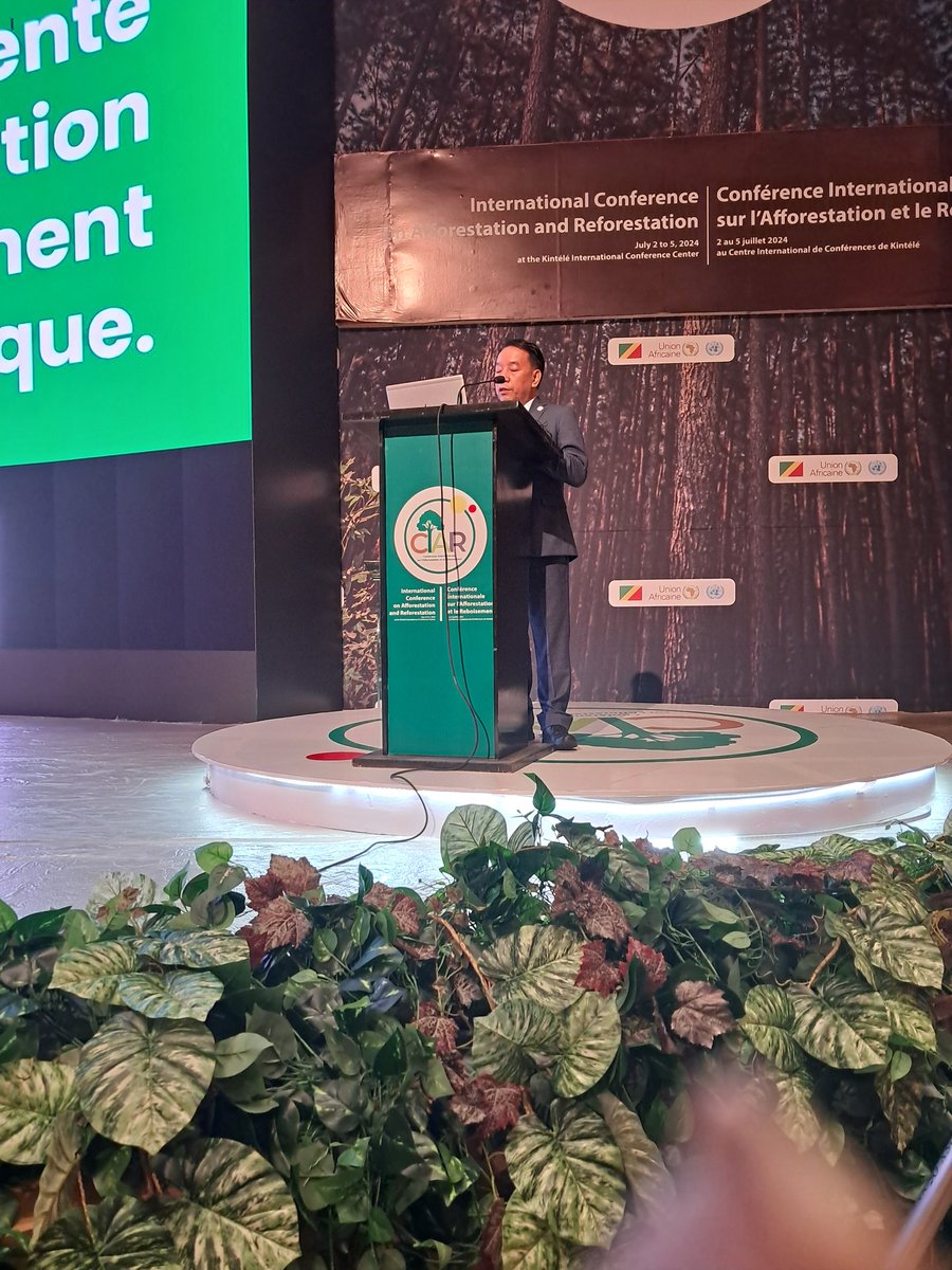 PreforestProrep's tweet photo. #CIAR2024 "Atteindre les objectifs d'#Afforestation &amp; de #reboisement à l'échelle globale demande volonté politique, technicité et investissements" selon @FAO's Dr. Zhimin Wu. #Reboisement #Afforestation #Generationrestauration #ChangementClimatique @UNEP @FAOForestry https://t.co/9PBpx7fcpJ