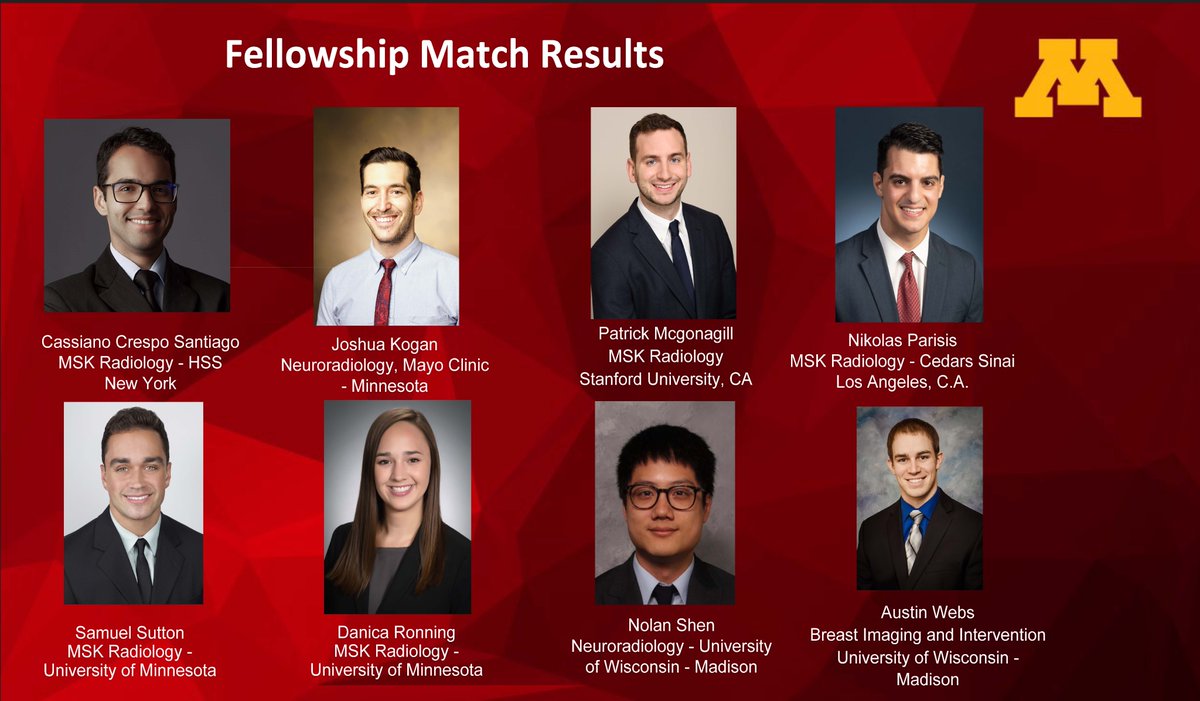 📢#Radiology fellowship update alert. Congratulations!