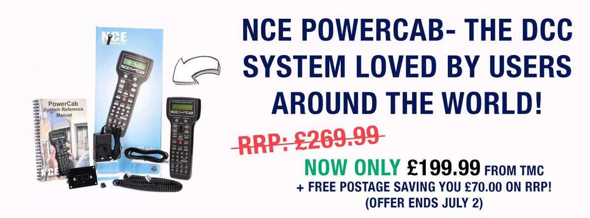 LAST CHANCE. 

This offer ends at midnight! Power Cabs under £200! You won't get them cheaper anywhere else! 

themodelcentre.com/nce5240042

RRP: £269.99 TMC Price: £199.99