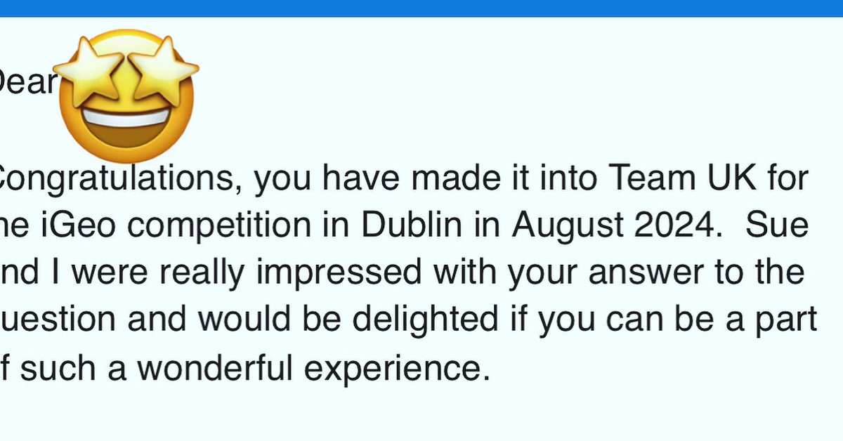 Huge congratulations to one of our brilliant year 12 students for achieving a place on the UK iGeo team!! This will be the third year running that a BWS student has taken part in locations all over the globe. We are so proud 😊
#geography #globe #competition