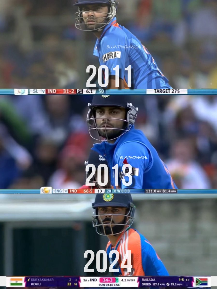 BluntIndianGal's tweet photo. Nothing just Virat Kohli saving collapse in every ICC final 🐐❤️ https://t.co/sQbKvuwTUX