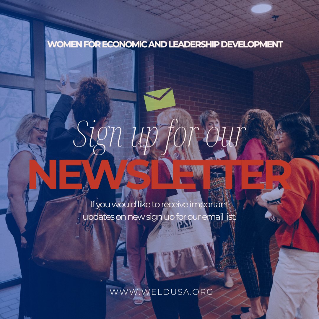 Sign up for the Columbus chapter's e-newsletter to stay up-to-date on all of the events and opportunities available through WELD!   

Sign up here: bit.ly/ColNews

#newsletter #weldcolumbus