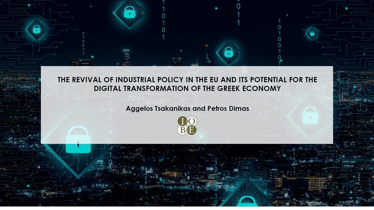 Discover how the 🇪🇺 revival of #industrialpolicy is paving the way for Greece's #digital transformation!

Read about the strategic actions, challenges &amp; opportunities that lie ahead in this article by Aggelos Tsakanikas &amp; Petros Dimas (<a href="/IOBE_FEIR/">IOBE</a> 🇬🇷)

👉tinyurl.com/4uahnhbb
