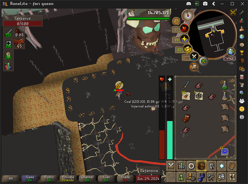 CryMaryam's tweet photo. fineally! get pet hellpuppy at 672 kc spoon #osrs https://t.co/1G6Xw4VzN1