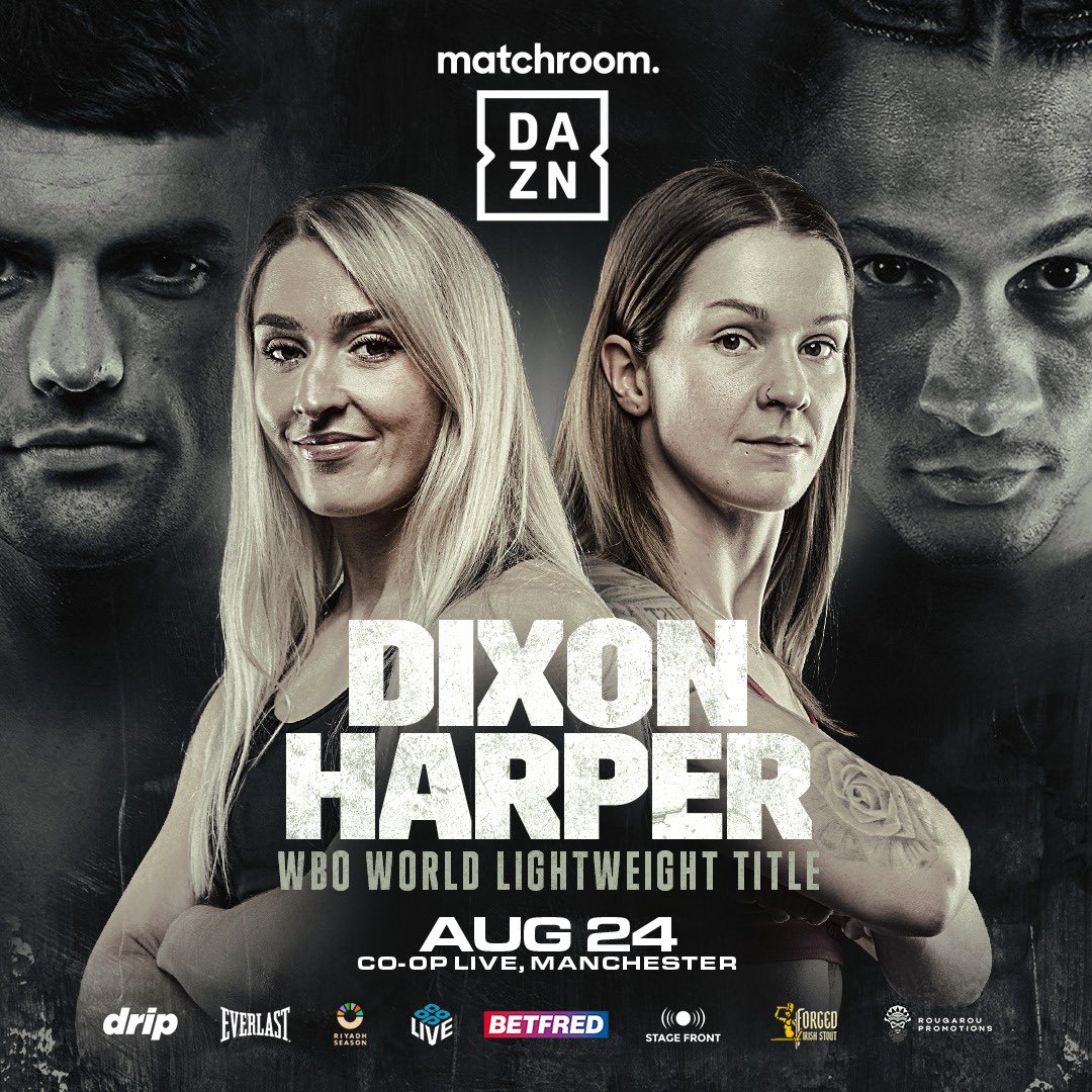 Terri โBelterโ Harper (@terriharper96) on Twitter photo All or Nothing ๐ฒ
Thank you to <a href="/RhiannonDixon3/">Rhiannon Dixon</a> and her team, <a href="/EddieHearn/">Eddie Hearn</a> and <a href="/MatchroomBoxing/">Matchroom Boxing</a> for another huge opportunity to become 3 weight world champion ๐
Special thank you to my team <a href="/StefyBull/">Stefy Bull</a> and Paul ๐๐ผ๐ช๐ผ
๐ซ To reserve your tickets message Kirsty on 07354040851 All or Nothing ๐ฒ
Thank you to <a href="/RhiannonDixon3/">Rhiannon Dixon</a> and her team, <a href="/EddieHearn/">Eddie Hearn</a> and <a href="/MatchroomBoxing/">Matchroom Boxing</a> for another huge opportunity to become 3 weight world champion ๐
Special thank you to my team <a href="/StefyBull/">Stefy Bull</a> and Paul ๐๐ผ๐ช๐ผ
๐ซ To reserve your tickets message Kirsty on 07354040851