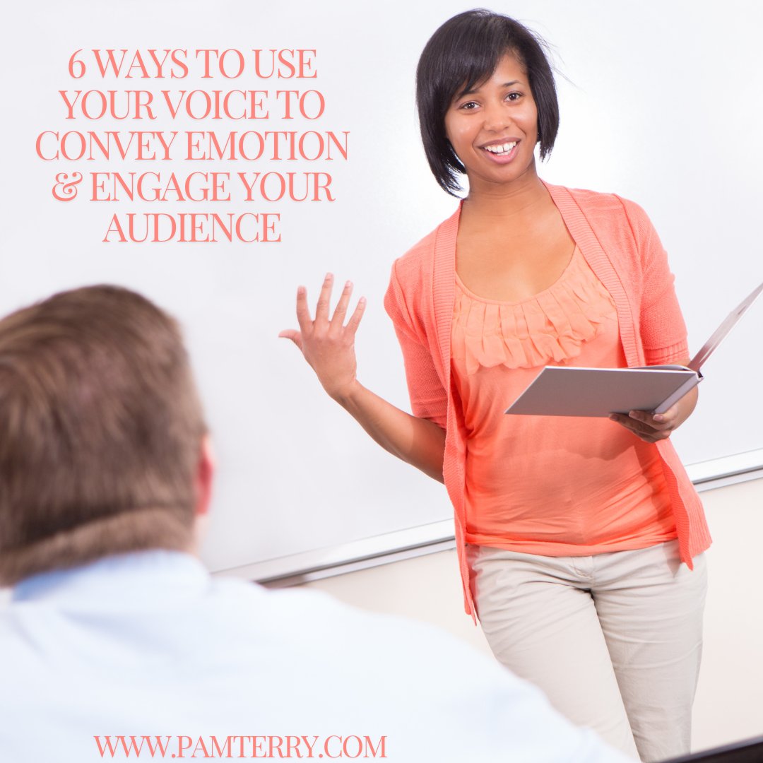 _pamterry_'s tweet image. 🎤 6 Ways to Use Your Voice to Convey Emotion 🎤
1️⃣ Tone 🎶
2️⃣ Cadence ⏱️
3️⃣ Shaky Voice &amp;amp; Stumbling Words 💪
4️⃣ Pitch 🗣️
5️⃣ Volume 📢
Comment “EMOTION” for my FREE article! #TuesdayTips #PublicSpeaking #VoiceControl