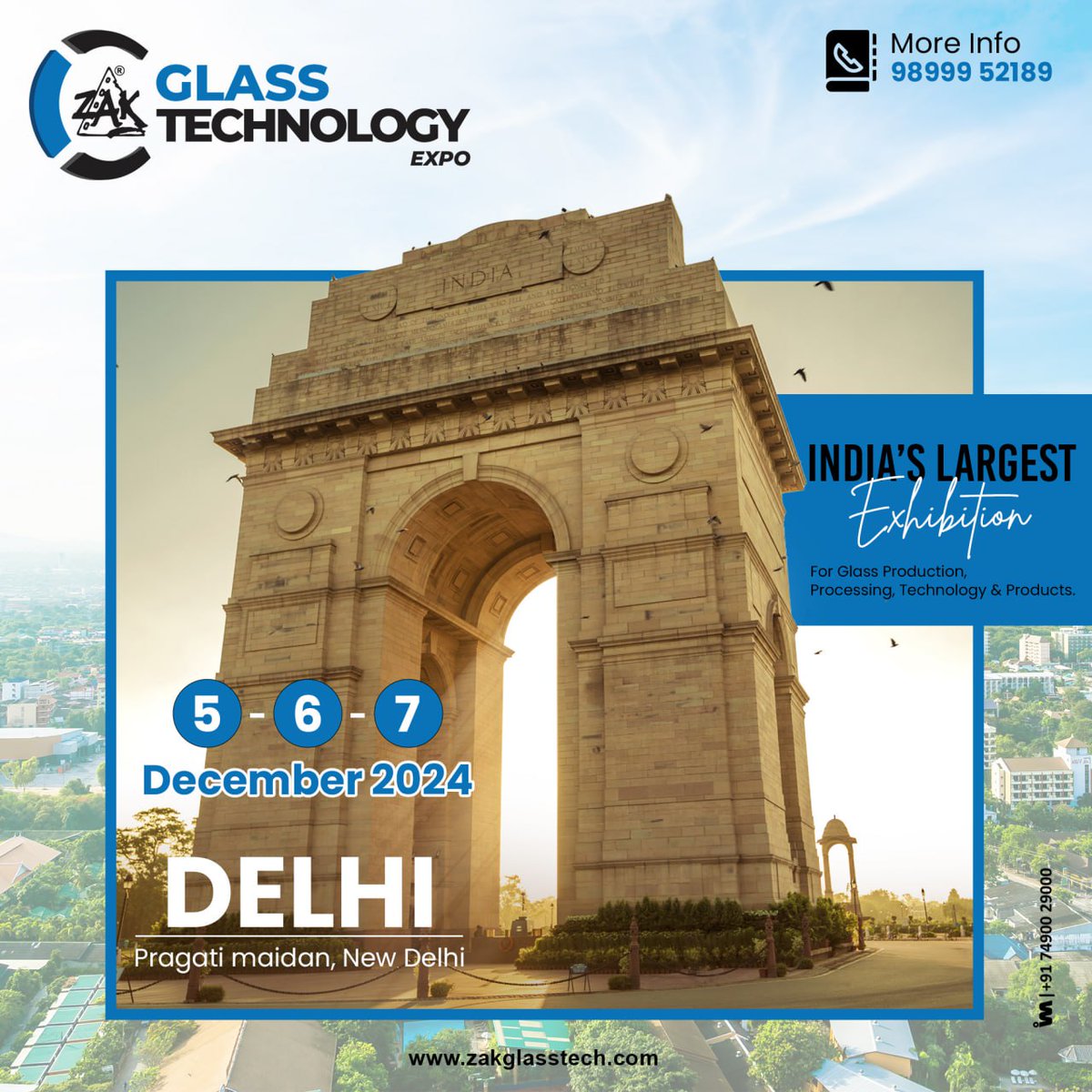 ibais_hardware's tweet photo. Get Ready For India's Largest Glass Technology Expo

DATE:  5, 6, 7 DECEMBER 2024
VENUE: Pragati Maidan, New Delhi

BOOK YOUR SPACE NOW!
https://t.co/Er5oSyo1AN

Mr. Sulaiman Khan - +91 98999 52189
#zak #glasstech #glasstechnology #delhi #delhiexhibition 
.
@ibais_hardware https://t.co/EYXwxT0fwO
