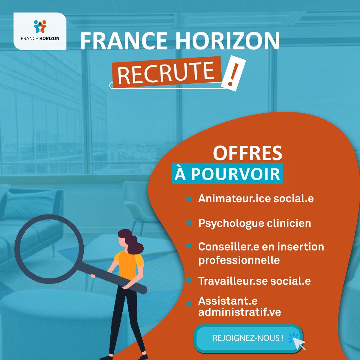 _FranceHorizon's tweet photo. 🔔 #JobAlert 𝐅𝐫𝐚𝐧𝐜𝐞 𝐇𝐨𝐫𝐢𝐳𝐨𝐧 𝐫𝐞𝐜𝐫𝐮𝐭𝐞 !

Découvrez les offres d’emploi du moment : https://t.co/zyVr61ADaV https://t.co/lxbFWx2oBs
