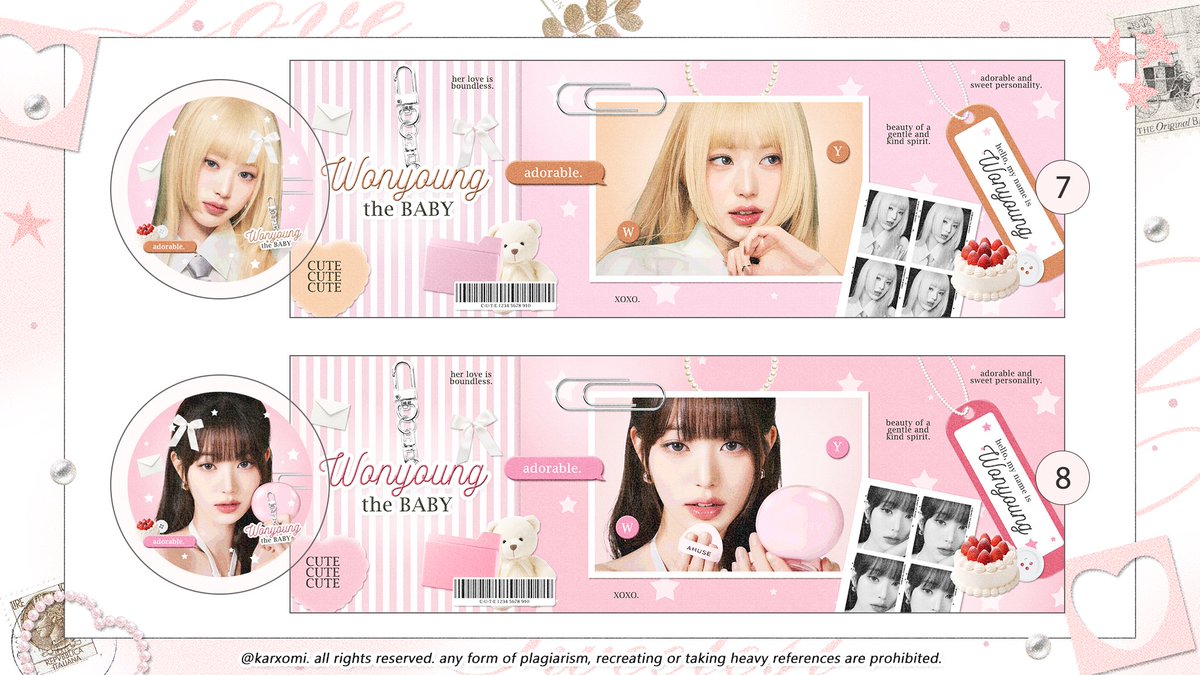 help repost ₍ᐢ...ᐢ₎ 

hai ada layout ready stock spesial wonyoung yg bisa di jemput di dm ku sekarang... pricinya 13k/ each yaaa ★__% free retext dan avail qris/ewallet... ayo jajaaank di karxomi ehehehe 🩰

#zonaba #zonauang