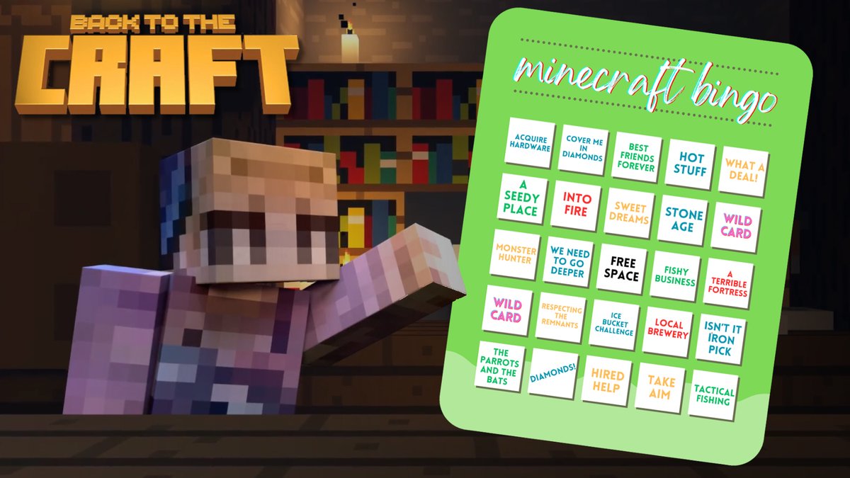 ktmh96's tweet photo. π¨ Back to the Craft π¨
New video alert! I partnered with @minecraft to create a bingo card of Minecraft advancements! Can I get 5 in a row?!
#MinecraftPartner #MinecraftCLP #BackToTheCraft
https://t.co/U1q8WaG4TT https://t.co/mDfy6qoATd