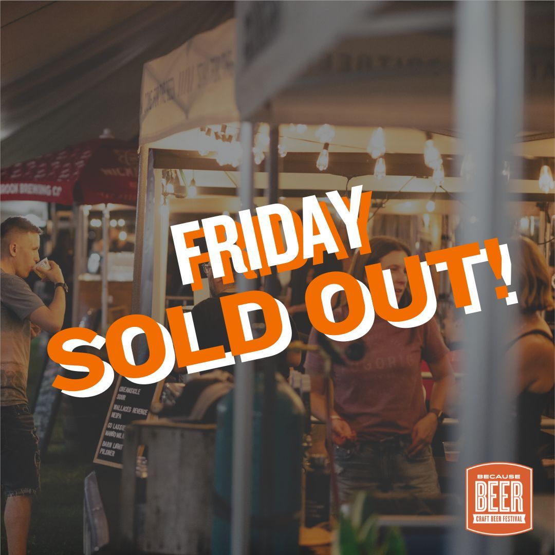 FRIDAY PASSES ARE COMPLETELY SOLD OUT 🤘 

Tickets are still available for Saturday &amp; Sunday so don't sleep on getting yours! Had your heart set on seeing Billy Talent? You can still grab a limited number of weekend passes for only $99 🍻

Get your tix at becausebeer.ca