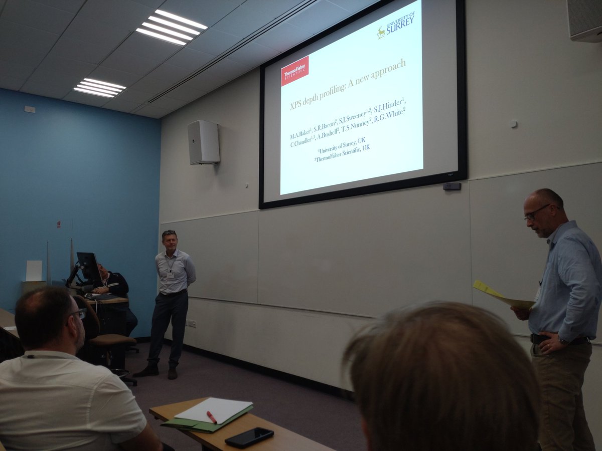 Our next talk is from Mark Baker on XPS depth profiling