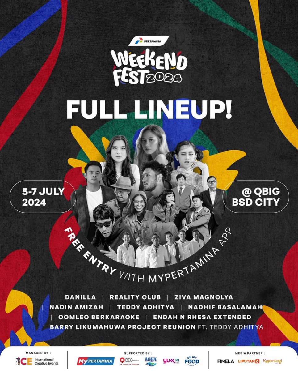 endahNrhesa's tweet photo. Kami akan manggung format band bersama Endah N Rhesa Extended di acara Weekend Fest hari Jumat 5 Juli 2024 pukul 18:00 WIB di QBIG BSD City!! Acara gratisss tinggal download MyPertamina App dan tunjukan di pintu masuk. See youuu π₯³π₯³π₯³
#earSchedule https://t.co/lqYQxlH3o1
