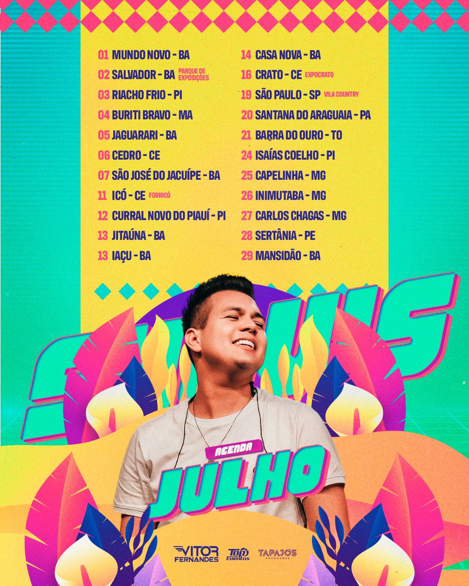 Vem conferir onde vamos nos encontrar nesse mês de Julho ❤️😍