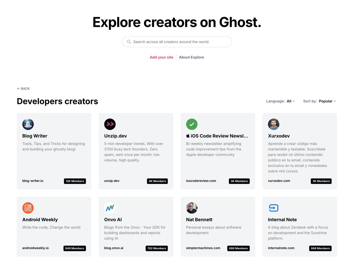 RonnelDavis's tweet photo. Proud to be one of the top blogs for #developers on ghost! You can check us out at https://t.co/2u9oO9OYmW https://t.co/jKK7tQ1Jzh