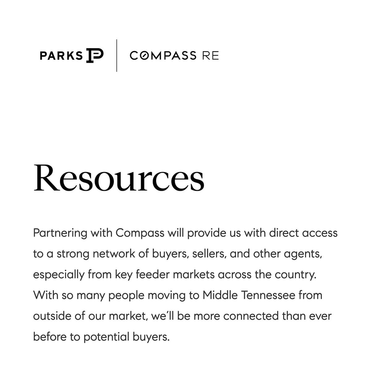 Compass530's tweet image. The combined networks of Parks and Compass means our agents are more connected than ever before. 🌎