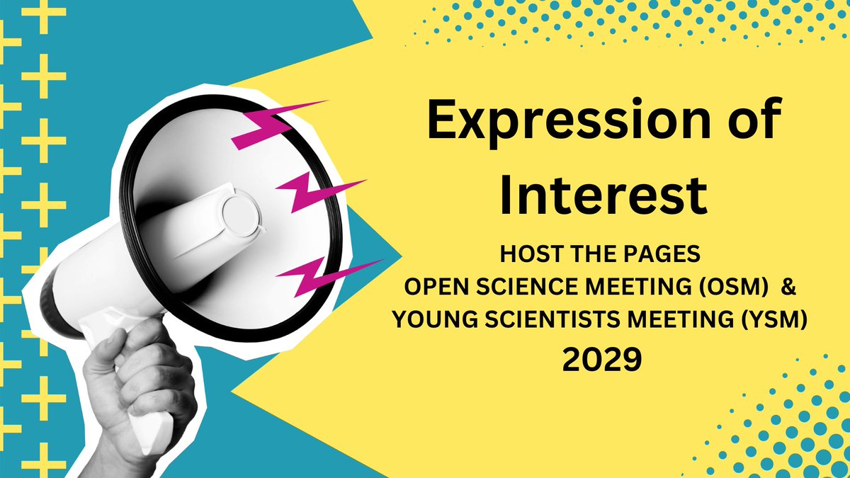 ⭐️Interested in hosting the PAGES OSM and YSM in *2029*⭐️? It may seem like a long way away, but hosting the largest event in the PAGES calendar requires meticulous planning! Submit your Expression of Interest by 18 September 2024💪.
More info: pastglobalchanges.org/news/137847