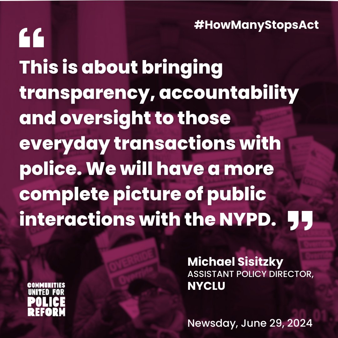 changethenypd's tweet photo. Transparency, accountablity and oversight are the basics of good governance that all New Yorkers deserve and which advocates and communities organized for years to win with the #HowManyStopsAct https://t.co/MLePxnB5nH
