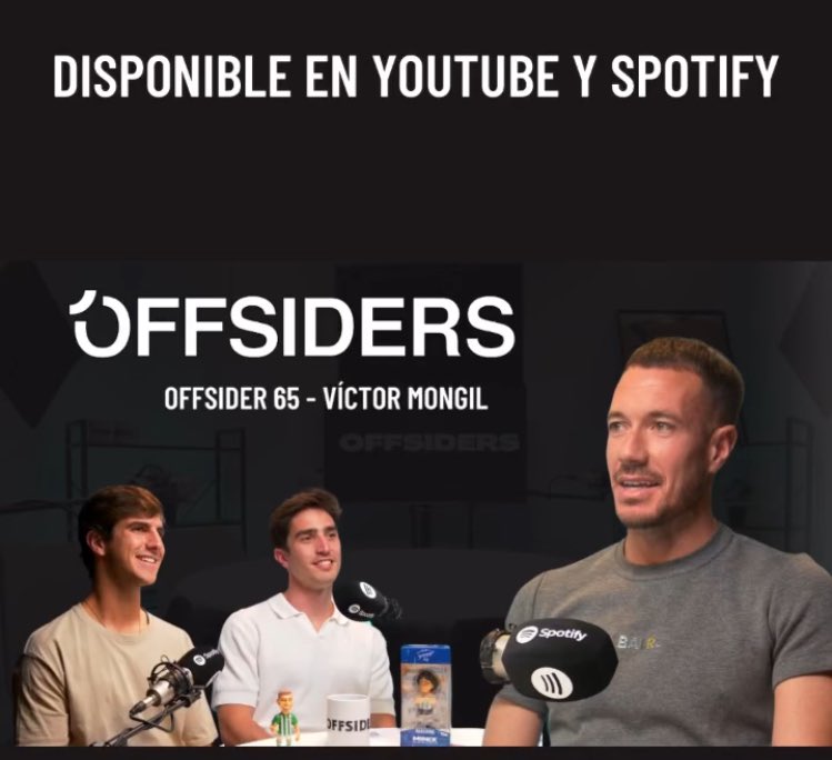 Offsiders_PRJ's tweet photo. 🎙️| CAPÍTULO 65

✅ | DISPONIBLE YA EL PODCAST CON VÍCTOR MONGIL

| Offsider 65 - Víctor Mongil |

🎥 | https://t.co/kQPBzCNvnr
.
.
.
#LALIGAEASPORTS #DAZN #ElChiringuito #VictorMongil #offsiders #podcast  #capitulo #VAR #Viral #euro2024  #España #KingsLeague https://t.co/OeEEn52Pxa