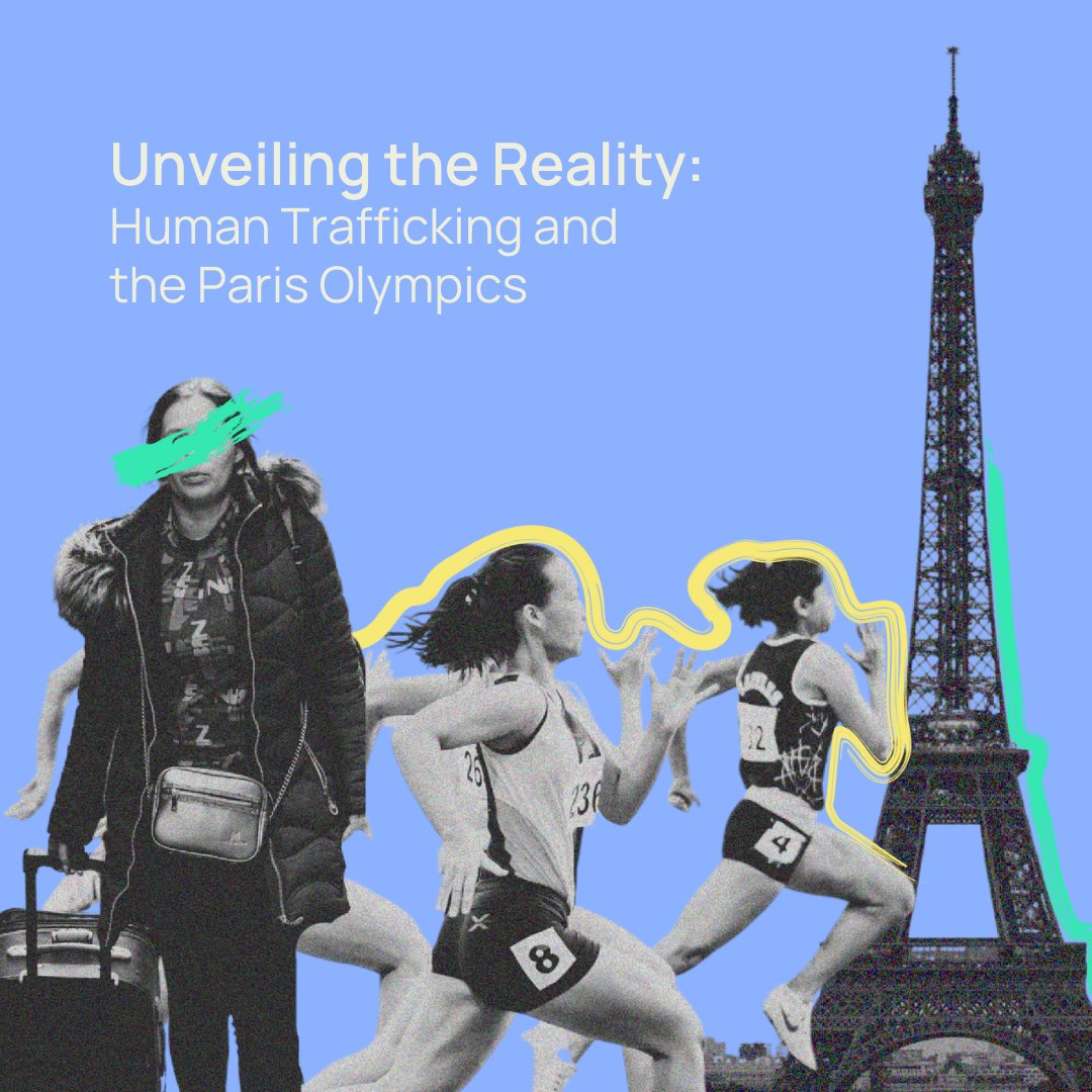 STOPTHETRAFFIK's tweet photo. The Paris Olympics bring excitement but also highlight a grim truth: human trafficking surges during major sports events, exploiting vulnerable individuals. Let's delve deeper into these disturbing trends and stand against exploitation. Read the full blog: https://t.co/5PnzwfeG3s https://t.co/uMivDcPQ1P