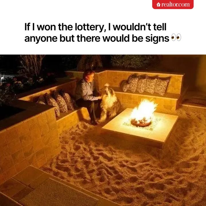 DavisTeamRE's tweet photo. 🏝️🔥 Dreaming of a backyard oasis like this? If I won the lottery, this would definitely be one of my "signs"! Who wouldn't want a beach-like sitting area with a cozy fire pit? 😍 Check out more dreamy homes on @realtordotcom! #DreamHome #RealEstateGoals 🏡✨ https://t.co/DjRpizKA6M