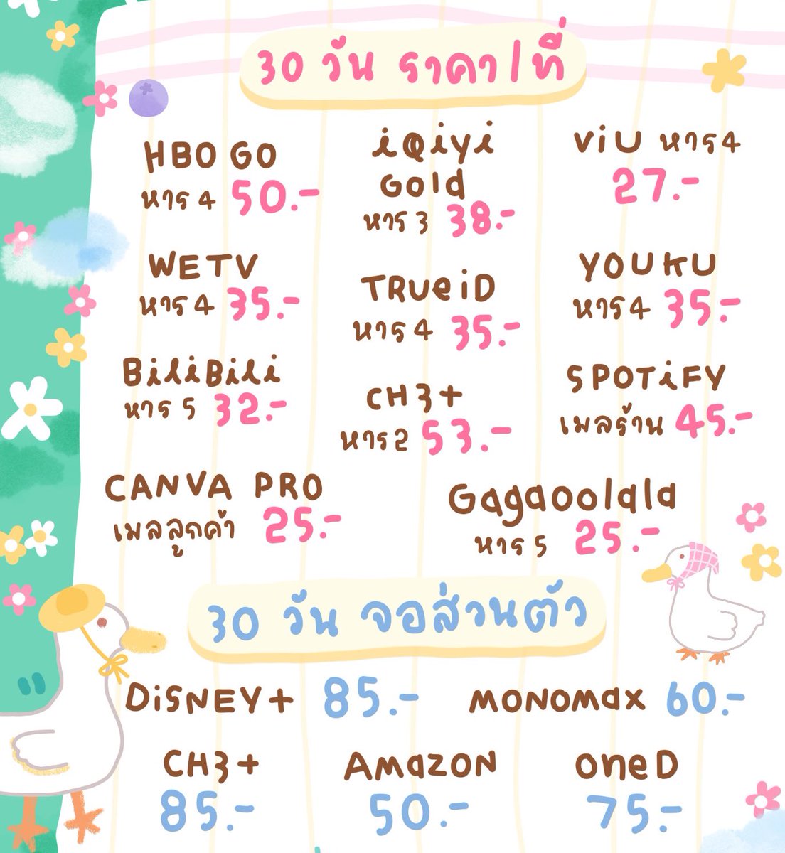 vanie_vanilla's tweet photo. Netflix พรีเมียม 🇹🇭 แอคไทย 

7 วัน    30 ฿  โปรรี✅
30 วัน   105 ฿  โปรี✅
2 เดือน   215 ฿  โปรรี✅

🚧 ~~ จอส่วนตัว ล็อกอินได้ 3 เครื่อง
ต่อเมลได้  มีเข้าทีวี

สั่งซื้อ : https://t.co/FCnHU99jVa

#หารเน็ตฟลิกซ์ #หารnetfilxราคาถูก #หารเน็ตฟลิกซ์ราคาถูก #หารnetflix #netflixราคาถูก https://t.co/S9ZTmUKvPz