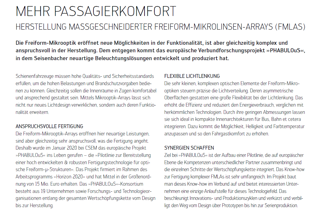 phabulousEU's tweet photo. 🚇 More passenger comfort! Free-form #microoptics open up new possibilities in terms of functionality, but are also complex and challenging to manufacture. as you can read in the article

https://t.co/hrnYrtNaWj

#photonics @Photonics21 #microoptics #FMLAs #nanooptics https://t.co/k1TyhSRPp4
