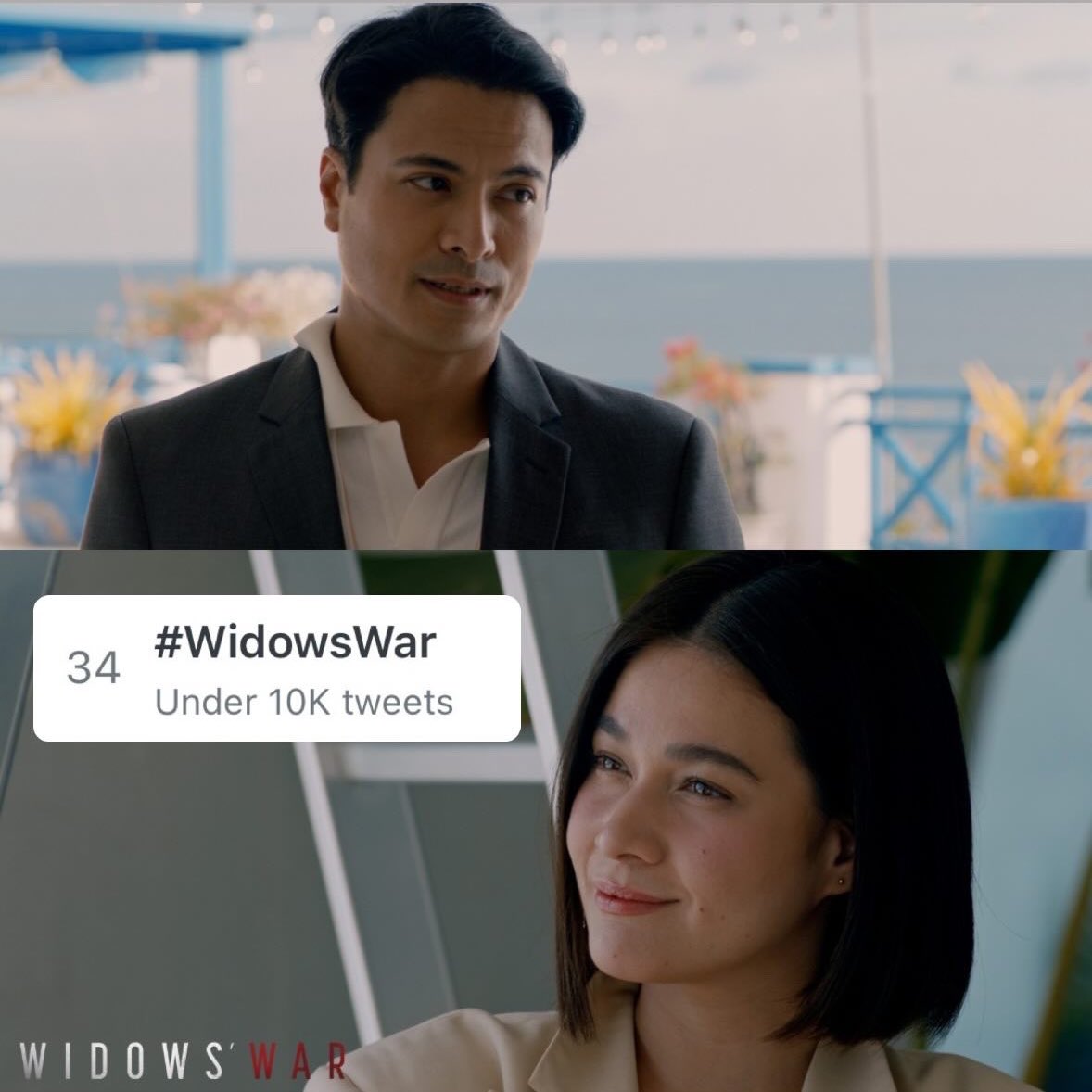 MovieQueenBea's tweet photo. TRENDING ALERT! 🚨

#WWFriendshipOver at No.7
#WidowsWar at No.34

Thank you again mga Kapuso and BEAutiful People! 🖤❤️ https://t.co/rjGgxPAJnE