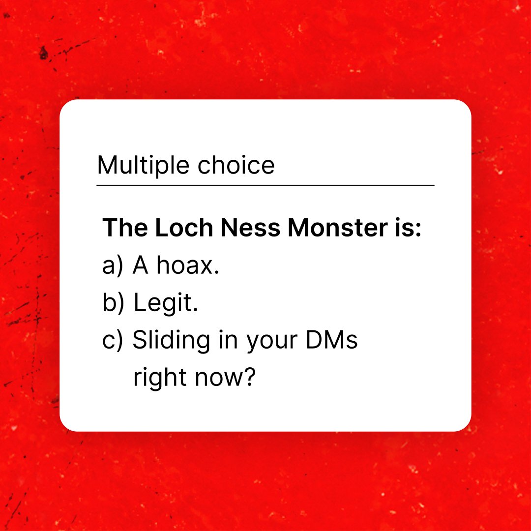 If we had it our way it'd be C...