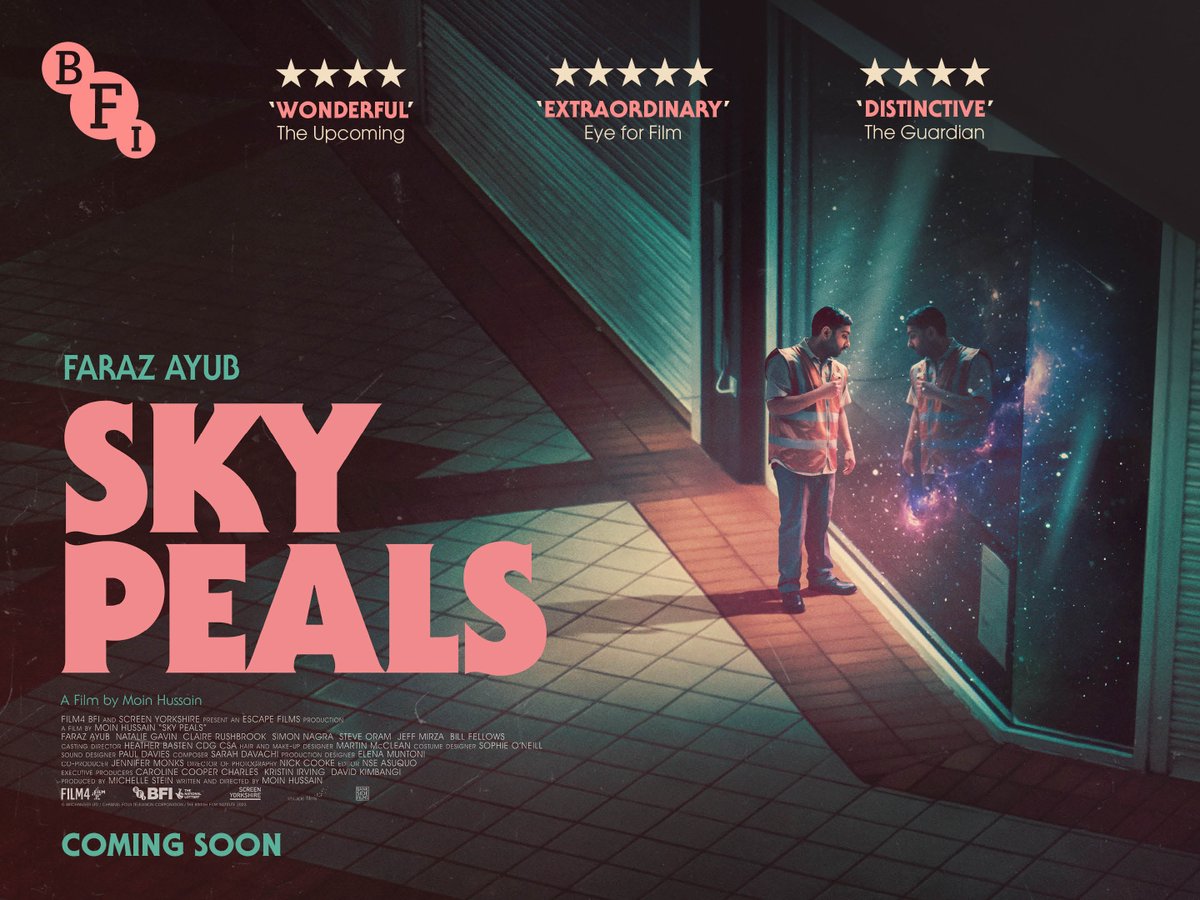 BFI's tweet image. 'Captures the strangeness of being caught between two worlds' Little White Lies

Moin Hussain's Sky Peals arrives UK cinemas on 9 Aug and on BFI Player 23 Sep. Poster designed by Gary Dalton.
 
#BFIBacked with #NationalLottery funding