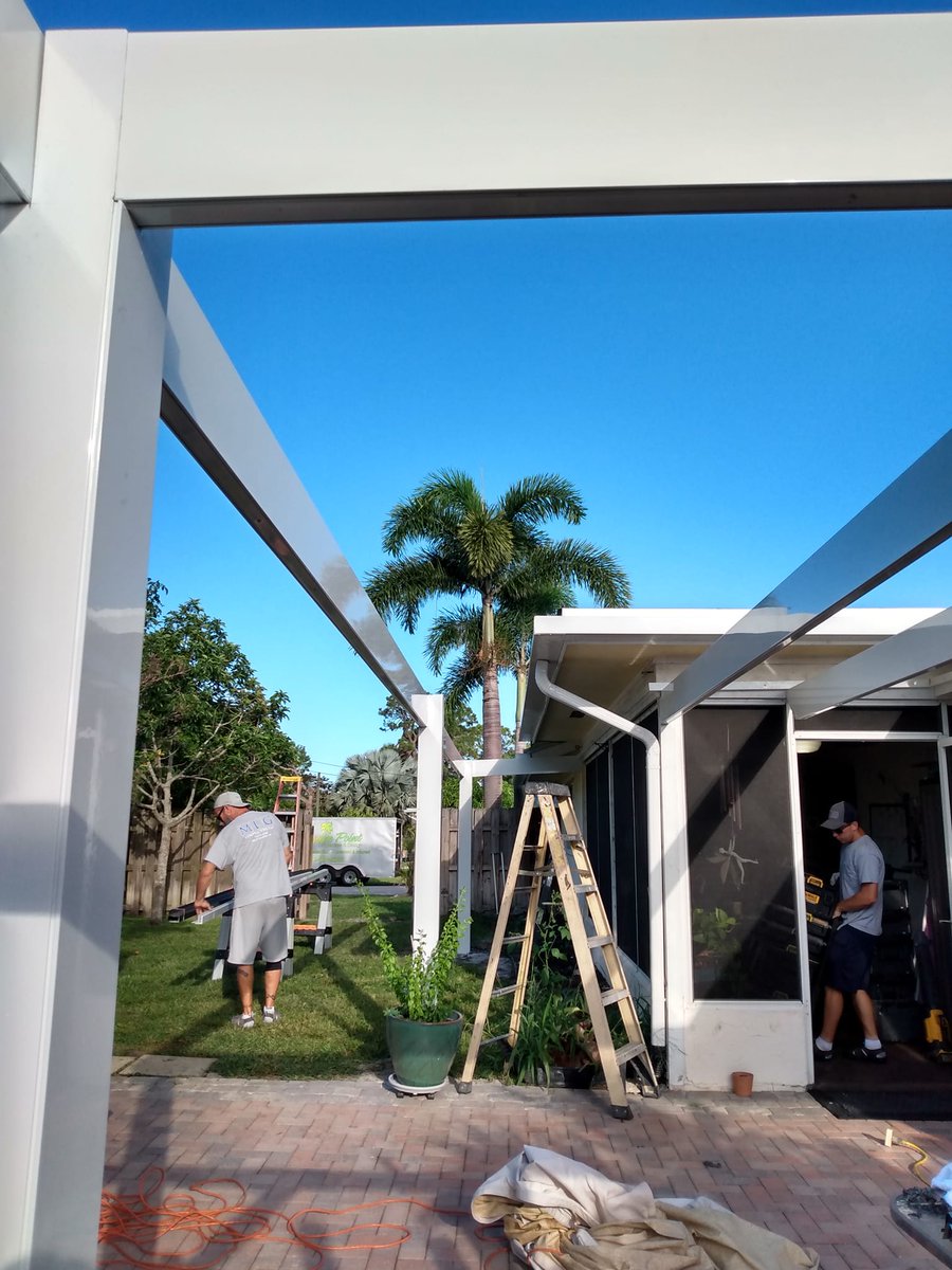 MLGContracting's tweet photo. Project on our house.. waiting for the Suntuf solar gray panels for the roof. https://t.co/9HSwiLTcWC