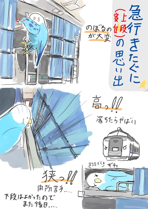 昨日2段寝台のポストをしたので、
過去作ですが3段寝台の思い出も… 