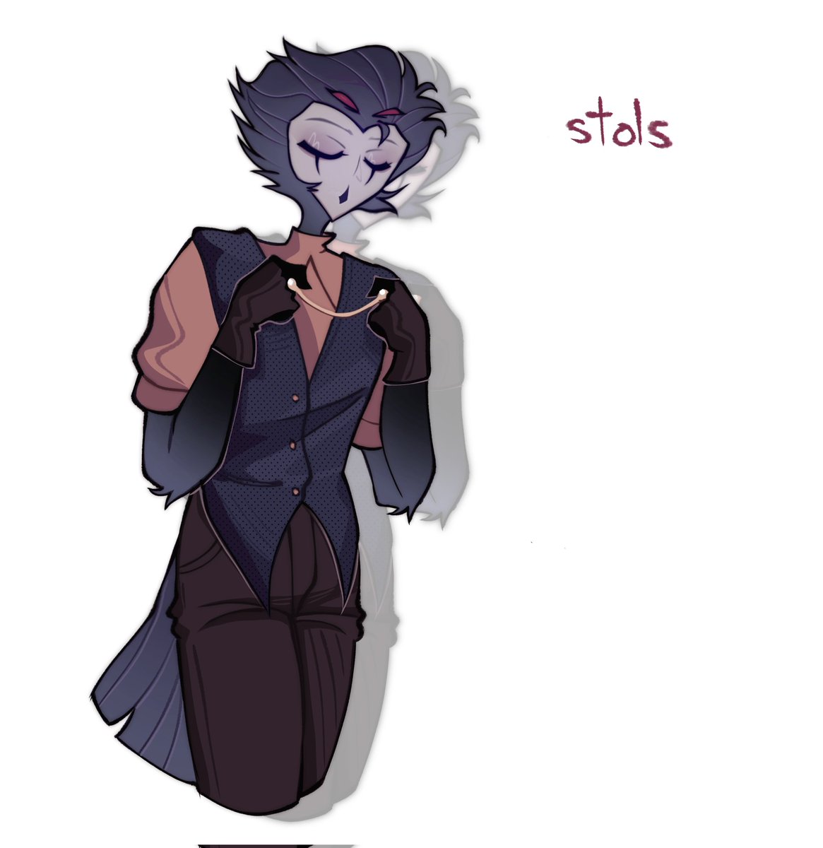 renssshii's tweet photo. stols #helluvaboss #helluvabossstolas #stolas #stols #fullmoon #apologytour #helluvabossart #helluvabossfanart #art #fanart #digitalart #stolasart https://t.co/quQshK7kJK