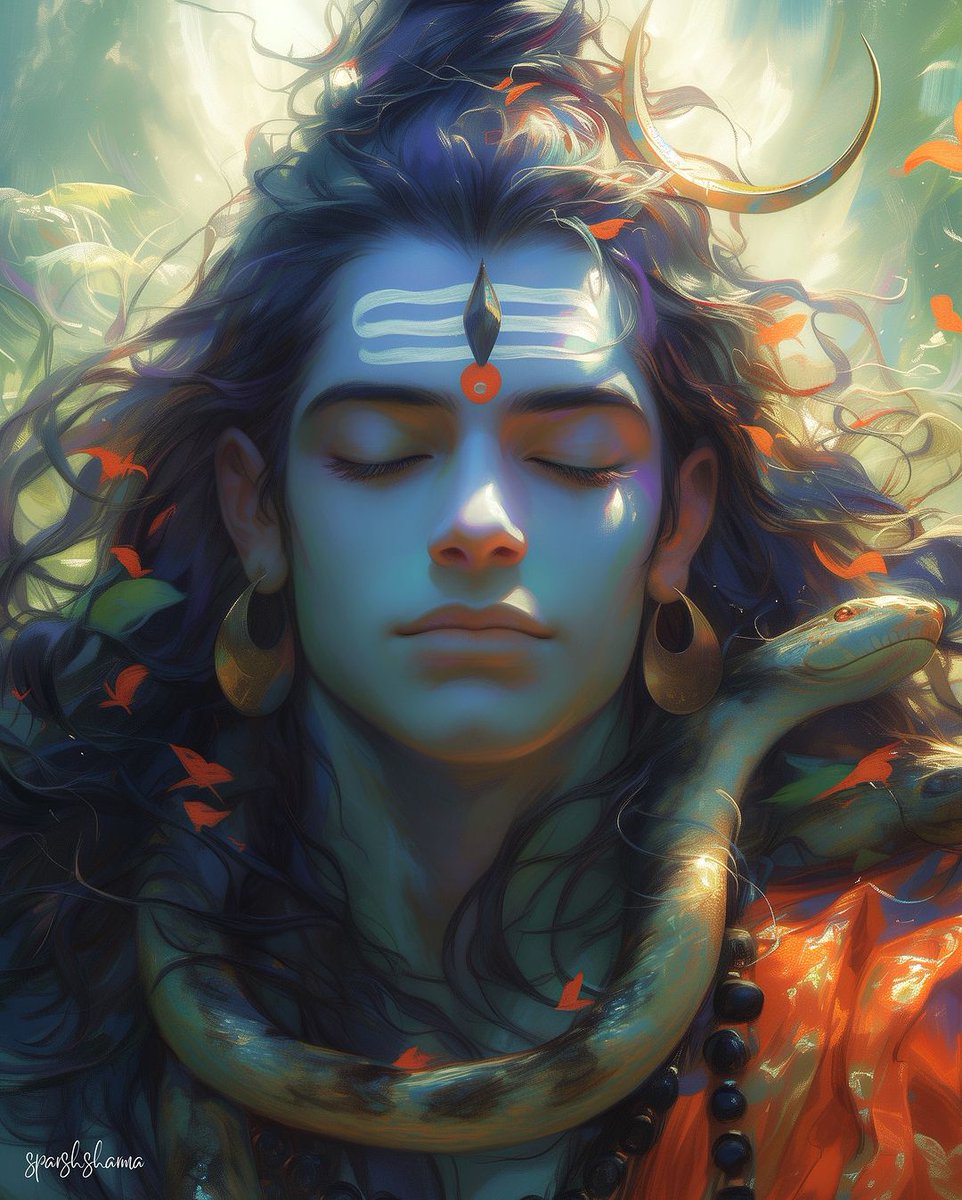 Geetashloks's tweet photo. He is Bholenath,but don't forget he is Mahakaal too🖤 https://t.co/qfipMpppUe