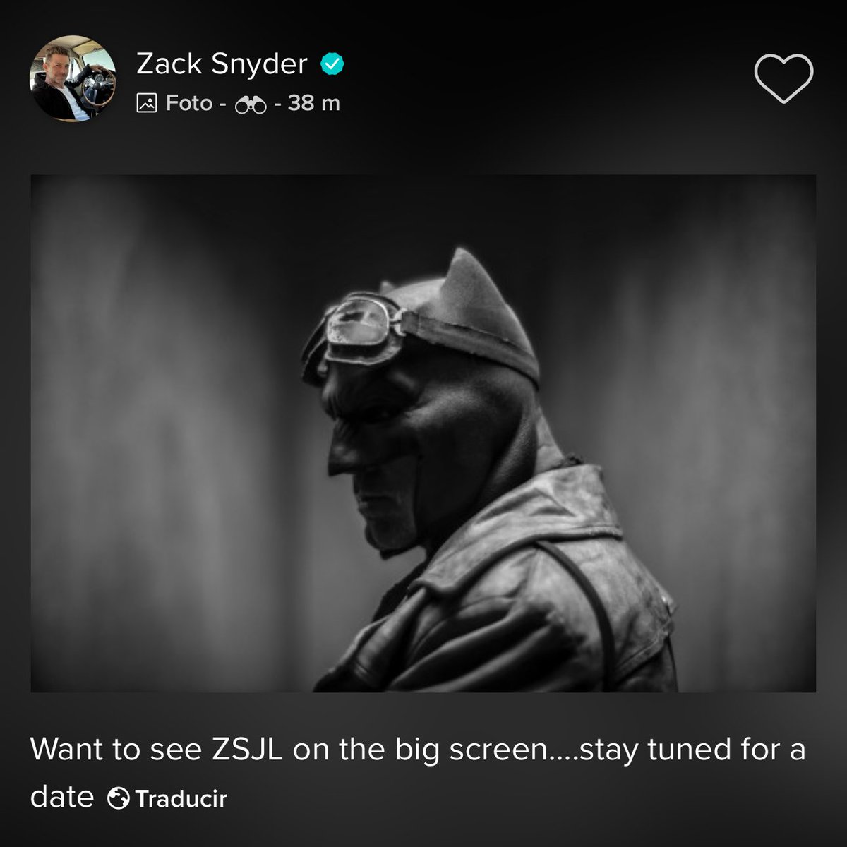 SotanoPlanet's tweet image. Zack Snyder (@ZackSnyder) avanza en VERO un posible estreno en cines de la «Zack Snyder's Justice League».