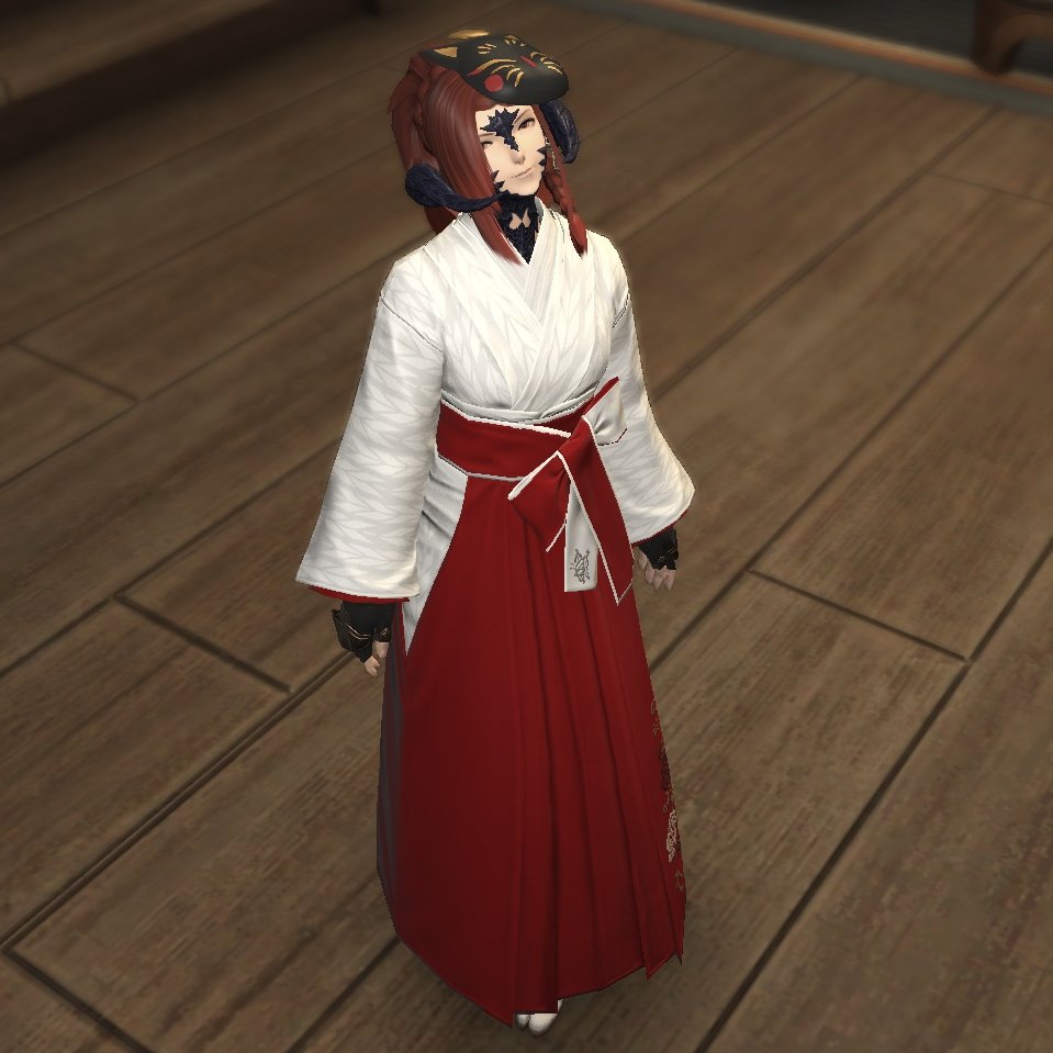 RDNTW's tweet photo. 双染色が解放された後、巫女装束の染色に成功しました！

#FF14SS #FF14📷 #FF14フレンド募集 #FFXIV📷 #FF14うちのこ展 #アウラ #XIV_PICTCLIP #GPOSES #アウラ #メスラ #前角俱楽部 https://t.co/TOz1Zz0p3U