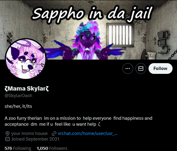 ThebadpplofX's tweet photo. Yet again again another zoophile https://t.co/z6xG4HxzI2