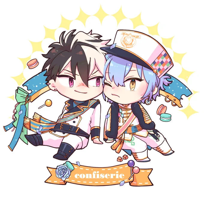 マカロンピルケースのイラスト担当させてもらいました。めっちゃ可愛いケースにしてもらった。主催様ありがとう。