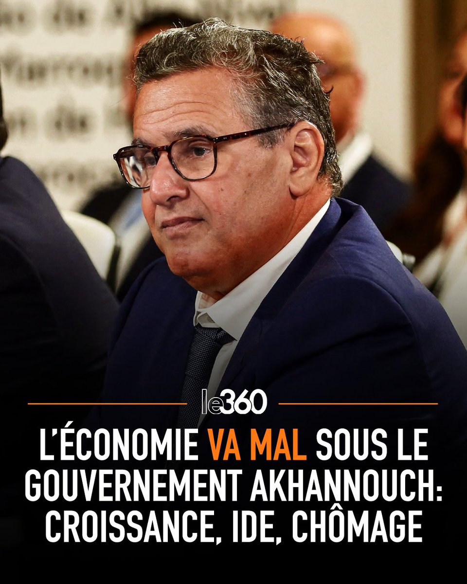 Le360fr's tweet photo. Le chômage atteint des niveaux historiquement élevés au Maroc (plus de 13%), les Investissements directs étrangers (IDE) ont enregistré en 2023 leur niveau le plus bas depuis 19 ans.

Et les derniers chiffres du HCP sonnent l’alarme en attirant l’attention sur la gravité de la situation économique au Maroc et, surtout, l’incapacité de l’exécutif à honorer ses engagements d’atteindre une croissance moyenne annuelle de 4% durant le quinquennat 2022-2026. 

Le gouvernement Akhannouch a-t-il perdu la bataille de la croissance?

→ https://t.co/OaiYd0Im7e