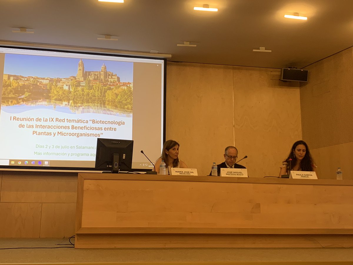 redplantmicro (@redplantmicro) on Twitter photo Empezamos nuestra I Reunión de la IX red temática “Biotecnología de las Interacciones Beneficiosas entre Plantas y Microorganismos” en esta preciosa ciudad que es Salamanca! 🤩
<a href="/usal/">Universidad de Salamanca</a> Empezamos nuestra I Reunión de la IX red temática “Biotecnología de las Interacciones Beneficiosas entre Plantas y Microorganismos” en esta preciosa ciudad que es Salamanca! 🤩
<a href="/usal/">Universidad de Salamanca</a>