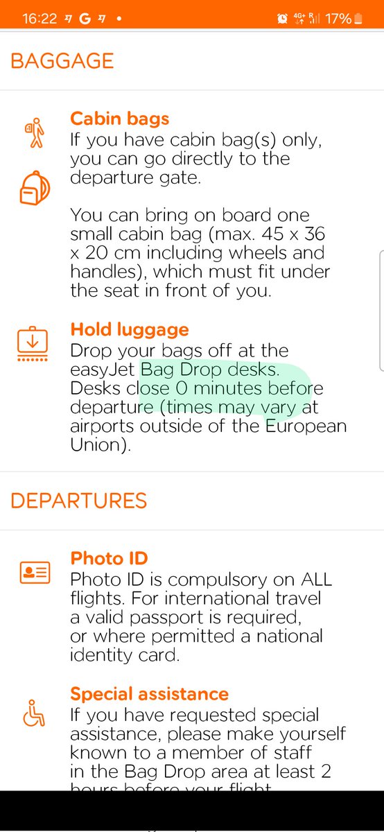 Ron_Simmon's tweet photo. #Easyjet so how long before departure does Easyjet luggage drop close exactly??? https://t.co/KoJ1JrnWnz